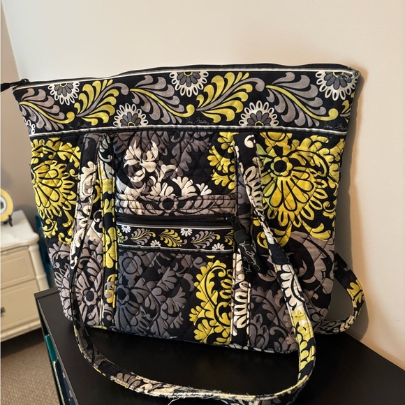 Vera Bradley Handbags - Vera Bradley Yellow & Black tote bag.